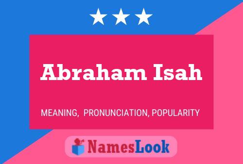 Poster del nome Abraham Isah