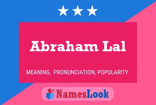 Poster del nome Abraham Lal