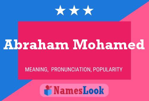 Poster del nome Abraham Mohamed