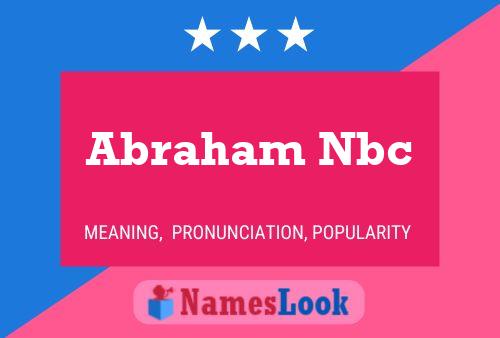 Poster del nome Abraham Nbc