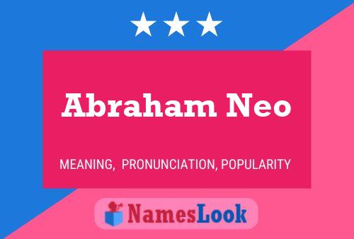 Poster del nome Abraham Neo