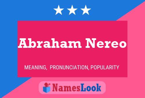 Poster del nome Abraham Nereo