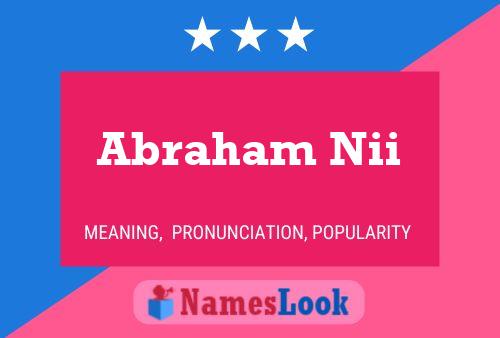 Poster del nome Abraham Nii