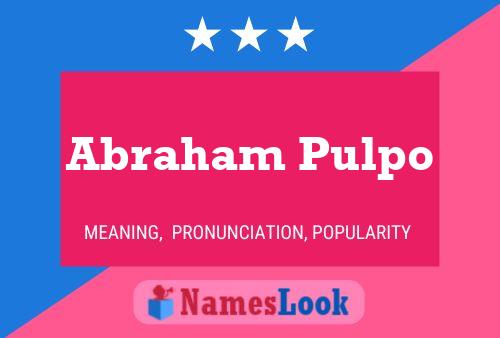 Poster del nome Abraham Pulpo