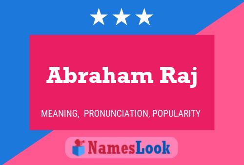 Poster del nome Abraham Raj