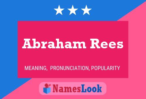 Poster del nome Abraham Rees