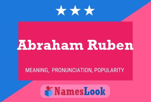 Poster del nome Abraham Ruben