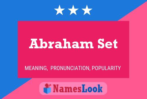 Poster del nome Abraham Set