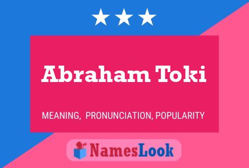 Poster del nome Abraham Toki