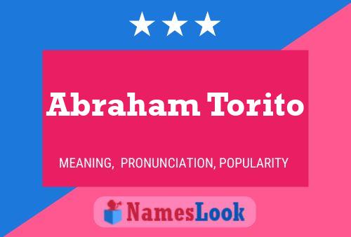 Poster del nome Abraham Torito