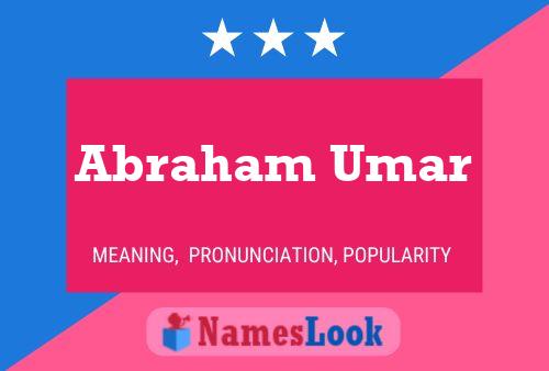 Poster del nome Abraham Umar