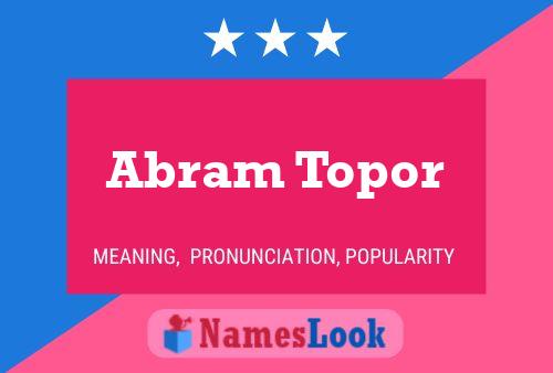 Poster del nome Abram Topor