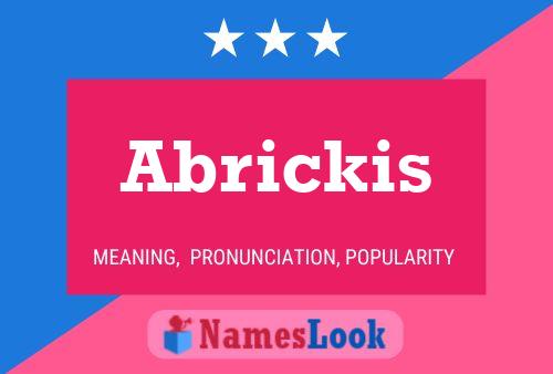 Poster del nome Abrickis