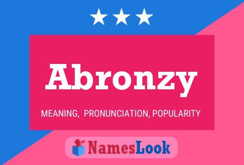 Poster del nome Abronzy