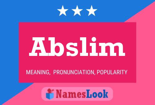 Poster del nome Abslim