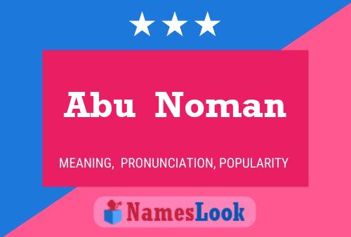 Poster del nome Abu  Noman