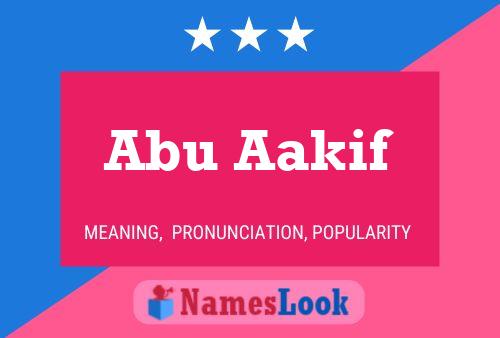 Poster del nome Abu Aakif