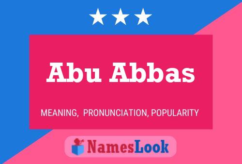 Poster del nome Abu Abbas