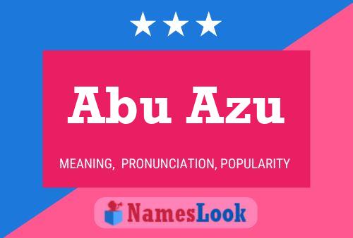 Poster del nome Abu Azu