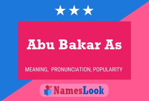 Poster del nome Abu Bakar As