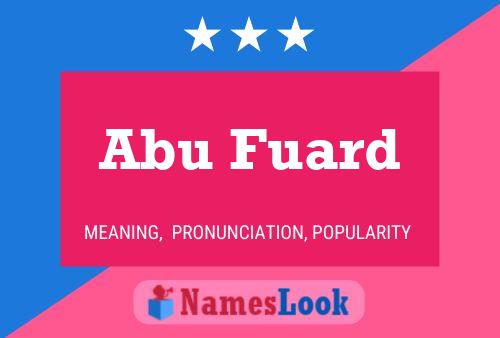 Poster del nome Abu Fuard