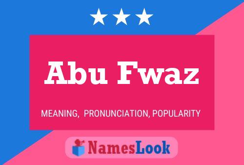 Poster del nome Abu Fwaz