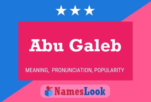 Poster del nome Abu Galeb