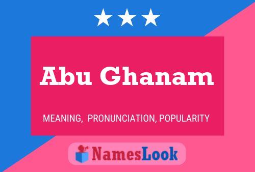 Poster del nome Abu Ghanam