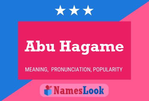 Poster del nome Abu Hagame