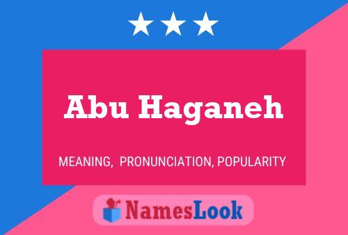 Poster del nome Abu Haganeh