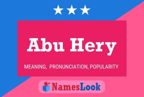 Poster del nome Abu Hery