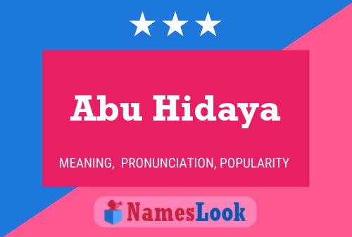 Poster del nome Abu Hidaya