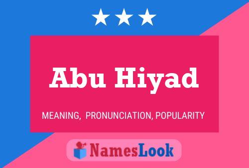 Poster del nome Abu Hiyad