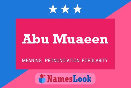 Poster del nome Abu Muaeen