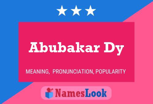 Poster del nome Abubakar Dy