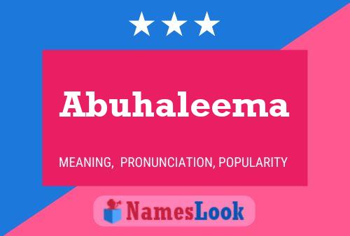 Poster del nome Abuhaleema