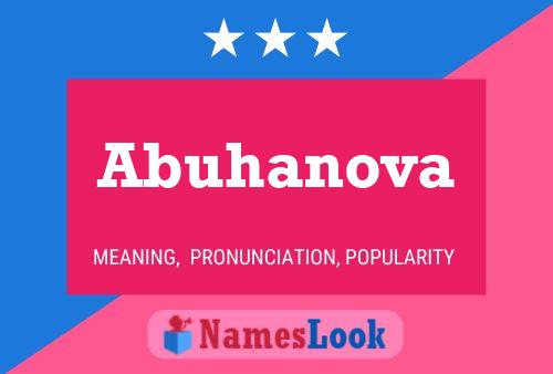 Poster del nome Abuhanova