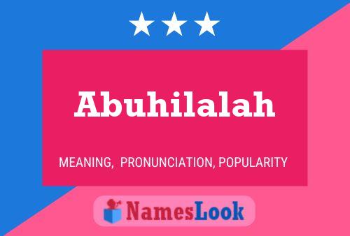 Poster del nome Abuhilalah