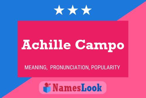 Poster del nome Achille Campo