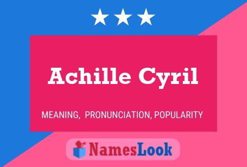 Poster del nome Achille Cyril