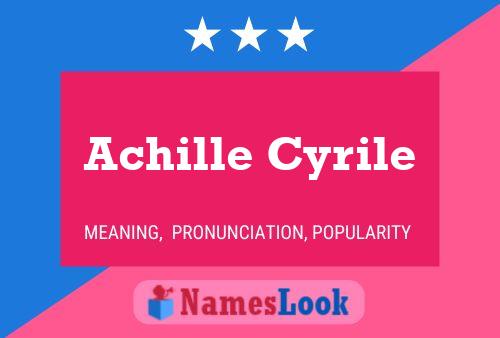 Poster del nome Achille Cyrile