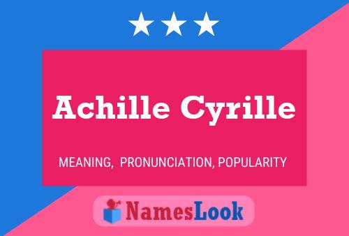 Poster del nome Achille Cyrille