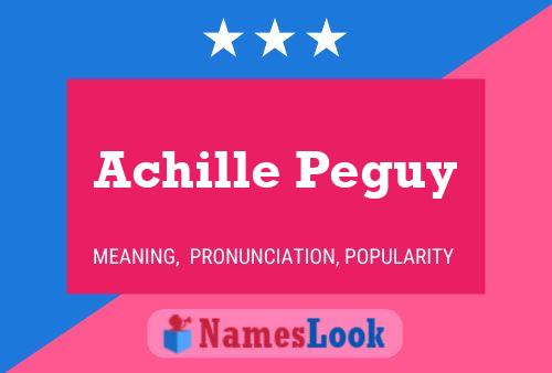 Poster del nome Achille Peguy