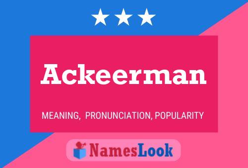 Poster del nome Ackeerman