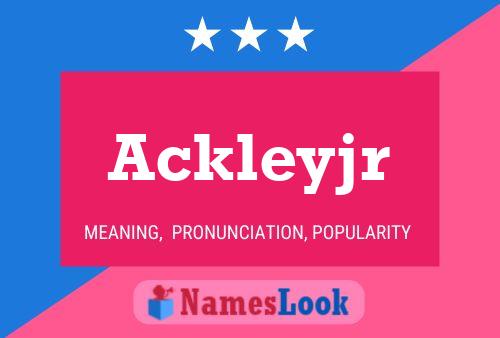 Poster del nome Ackleyjr