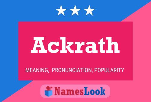 Poster del nome Ackrath