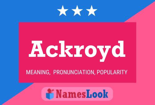 Poster del nome Ackroyd