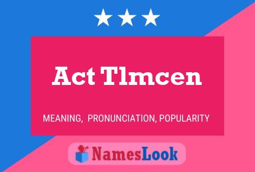 Poster del nome Act Tlmcen