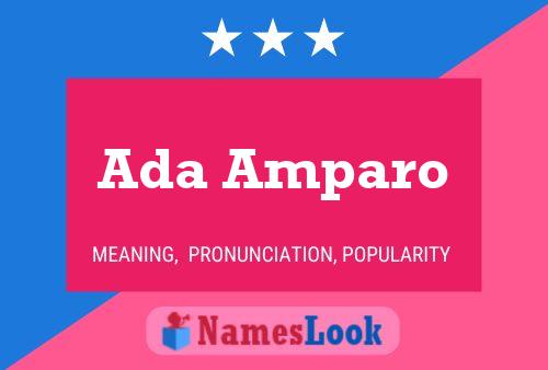 Poster del nome Ada Amparo