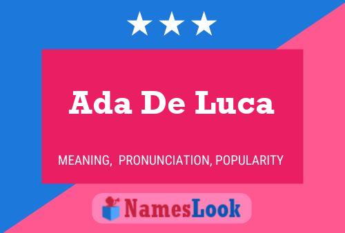 Poster del nome Ada De Luca